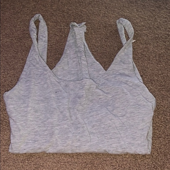 top shop gray bodysuit - Picture 1 of 1